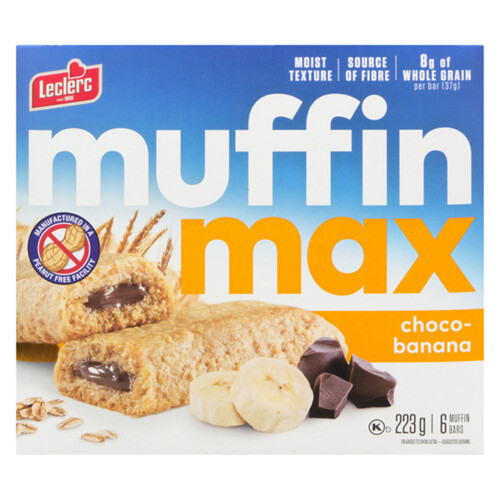 Leclerc MuffinMax Bars Banana Chocolate 223 g