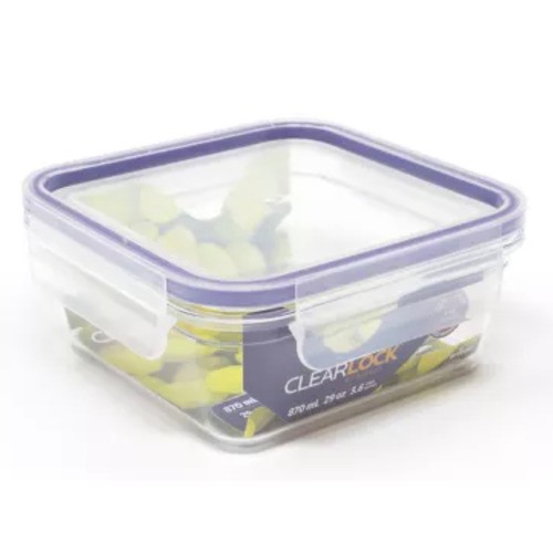 Clearlock 870 ml Container Square EA