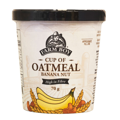 Farm Boy Oatmeal Cup Banana Nut 70 g