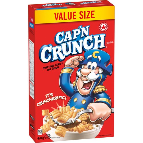 Cap'n Crunch Cereal Sweetened Corn & Oat 470 g