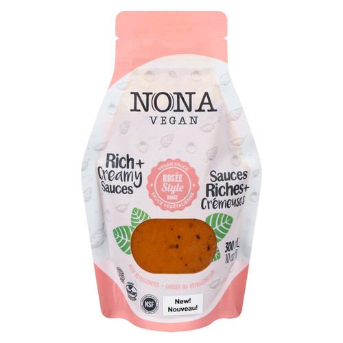 Nona Vegan Sauce Rosée Style Rich Creamy 300 ml