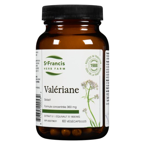 St. Francis Herb Farm Valerian 60 Vegetable Capsules