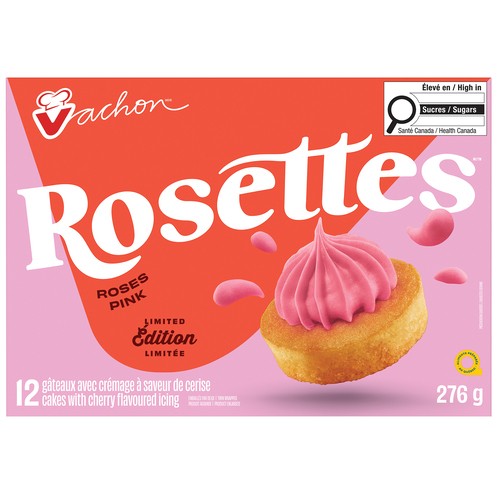 Vachon Rosettes Cake Pink 12 x 23 g