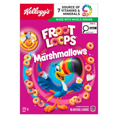 Kellogg's Froot Loops Cereal With Marshmallows 315 g