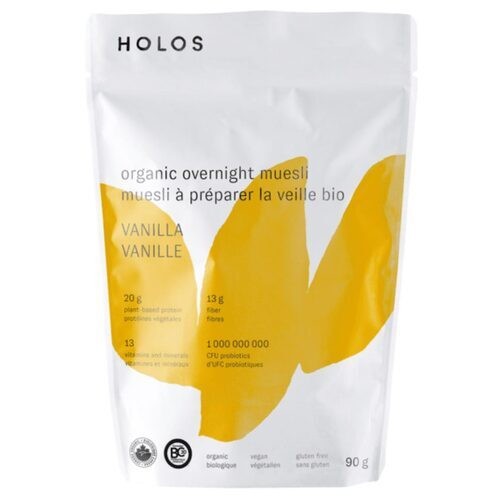 Holos Organic Overnight Muesli Vanilla 90 g