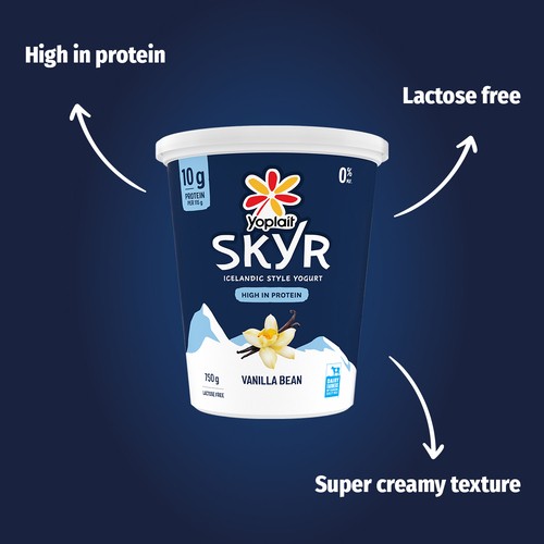 Yoplait Skyr Yogurt Vanilla Bean 750 g