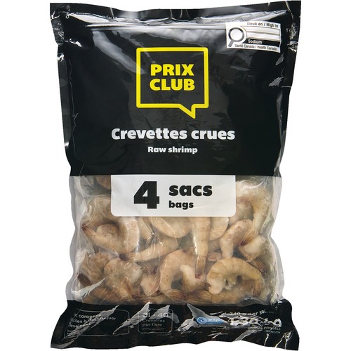 Prix Club Frozen Shrimp Raw 31-40 1.36 kg