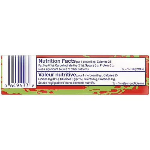 Hubba Bubba Bubble Gum Strawberry Watermelon 5 Pieces 