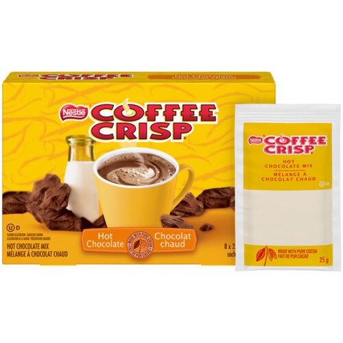 Nestlé Hot Chocolate Mix Coffee Crisp 8 x 25 g