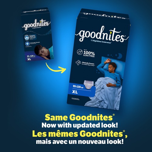 Goodnites Boys Nighttime Bedwetting Underwear S6 28 Count