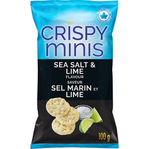 Quaker Gluten-Free Crispy Minis Rice Chips Sea Salt & Lime 100 g