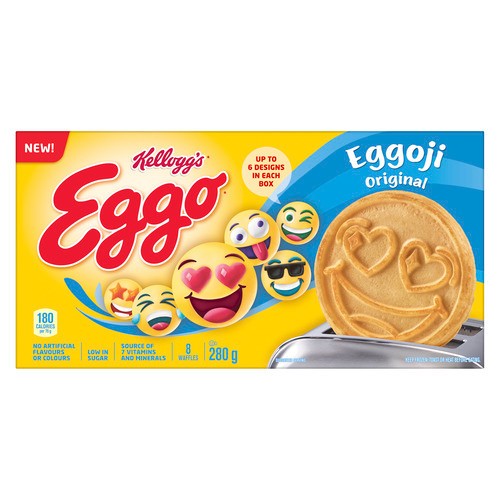 Kellogg's Frozen Homestyle Waffles Original Eggoji 280 g