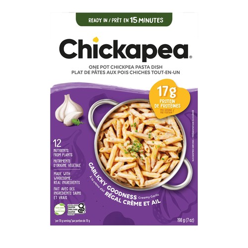 Chickapea All in One Pot Pasta With Creamy Garlic 198 g