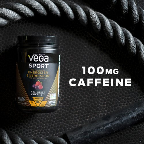 Vega Sport Gluten-Free Sugar-Free Drink Mix Energizer Acai Berry 40 Servings