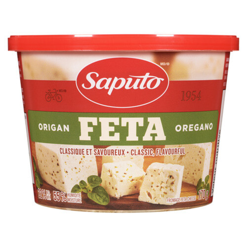Saputo Feta Cheese With Oregano 170 g