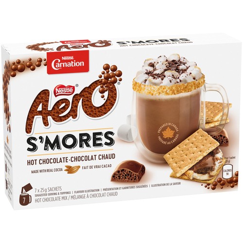 Carnation Hot Chocolate Mix Nestlé Aero S'mores 7 x 25 g