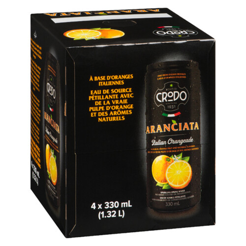 Royal Unibrew Crodo Aranciata Beverage 4 x 330 ml (cans)