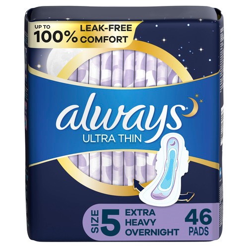 Always Pads Ultra Thin Extra Heavy Over Night 46 EA
