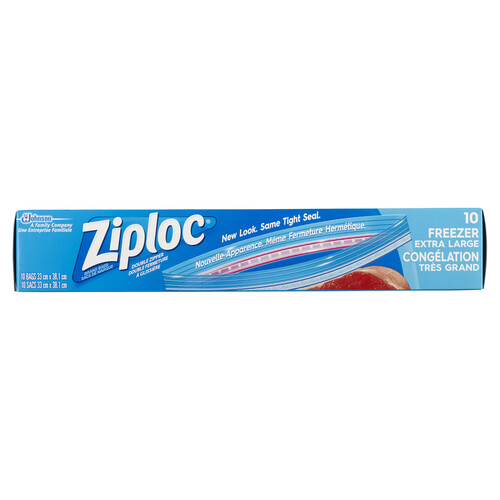 Ziploc Freezer Bags Extra Large 10 Bags