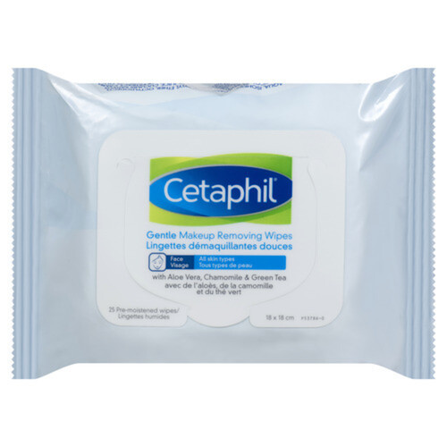 Cetaphil Gentle Makeup Remover Wipes 25 EA