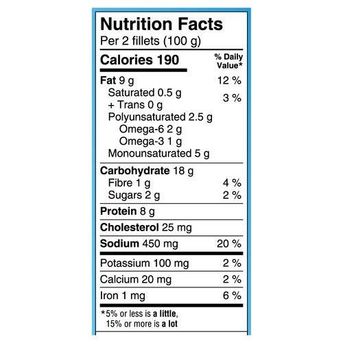 High Liner Frozen Breaded Seasoned Pollock Fillets Lemon Peppercorn 500 g