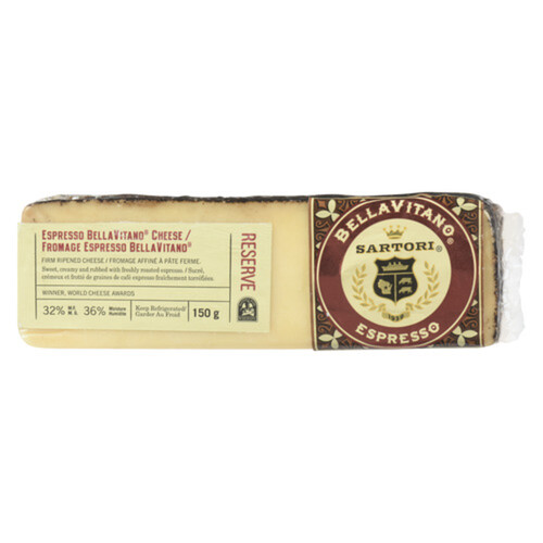 Sartori Cheese Bellavitano Espresso Wedges 150 g