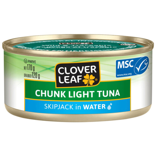 Clover Leaf Chunk Light Tuna Skipjack In Water 170 g