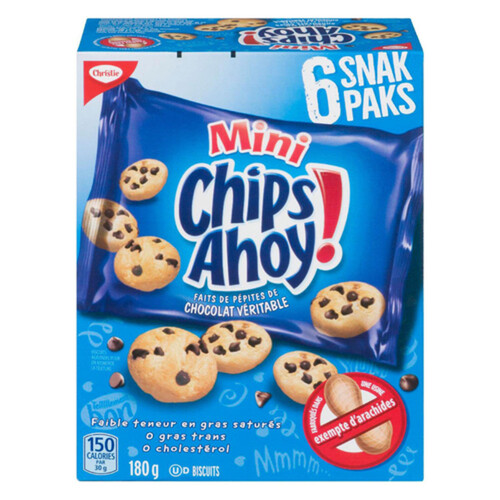 Christie Chips Ahoy Cookies Mini Snack Pack 180 g