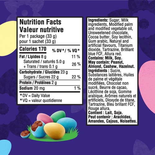 Cadbury Mini Eggs Easter Chocolatey Candy Resealable Bag 943 g