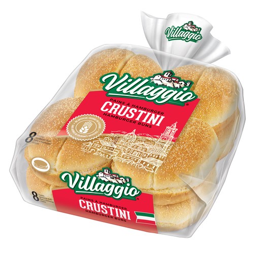 Villaggio Hamburger Buns Crustini 8 x 77 g