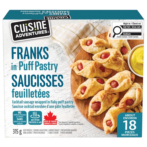 Cuisine Adventures In Puff Pastry Frozen Mini Sausages 315 g