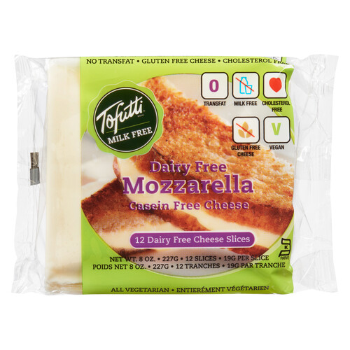 Tofutti Plant-Based Cheese Slices Mozzarella 227 g