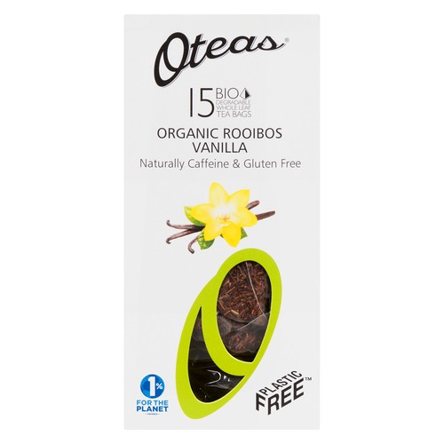 Oteas Organic Rooibos Tea Vanilla 15 Tea Bags
