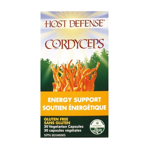 Host Defense Supplement Cordyceps Energy Support 30 Vegetarian Capsules 