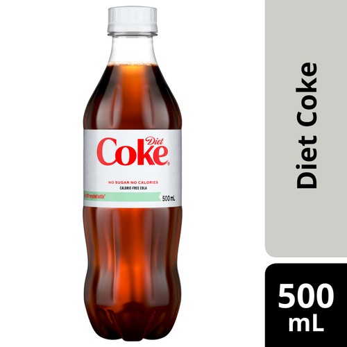 Diet Coke Soda 500 ml (bottle)