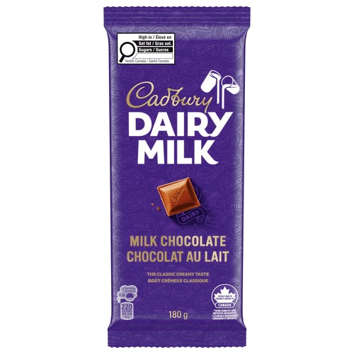 Cadbury Dairy Milk Original Chocolate Bar 180 g