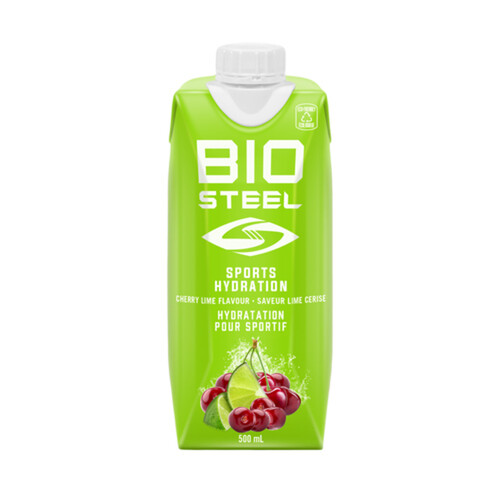 BioSteel Sports Drink Ready To Drink Cherry Lime 12 x 500 ml (bottles)