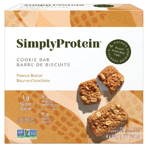 Simply Protein Cookie Bar Peanut Butter 4 x 50 g