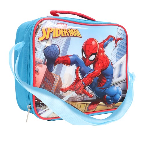 With Handle & Strap Spiderman Lunch Bag