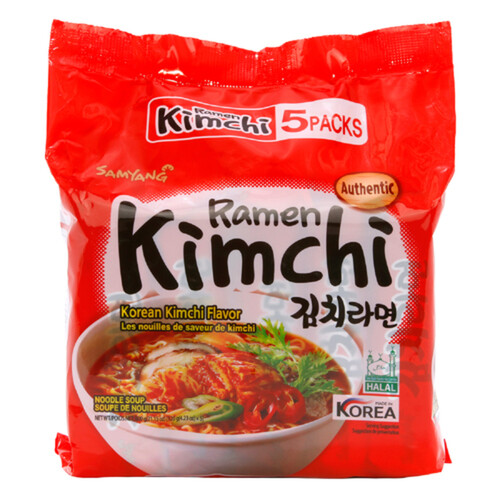 Samyang Ramen Noodle Soup Kimchi 5 x 120 g