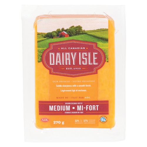 Dairy Isle Medium Cheddar Cheese 270 g