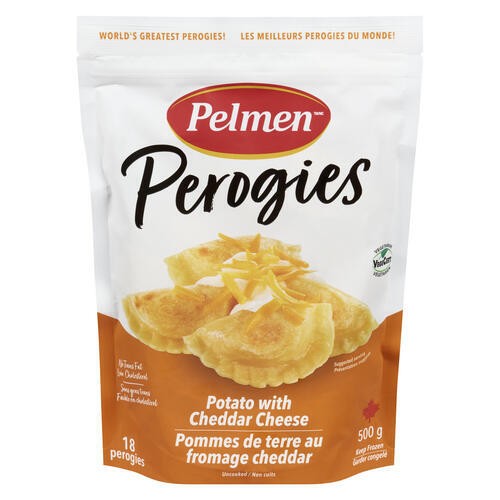 Pelmen Frozen Perogies Potato With Cheddar Cheese 500 g