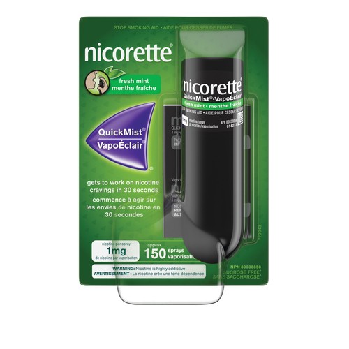 Nicorette Nicotine QuickMist Spray Mint 1 mg 150 Sprays