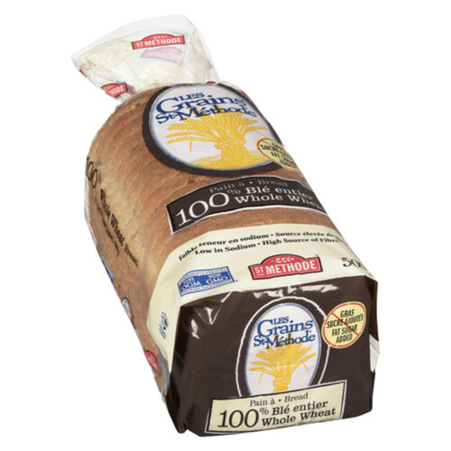 St-Méthode 100% Whole Wheat Bread No Fat No Sugar 500 g