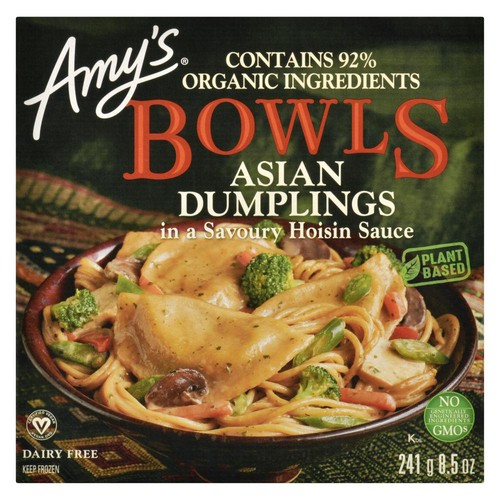 Amy's Kitchen Asian Dumplings in a Savory Hoisin Sauce Bowls 241 g