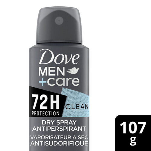 Dove Men+Care Dry Spray Antiperspirant Stain Defense Clean Deodorant 107 g