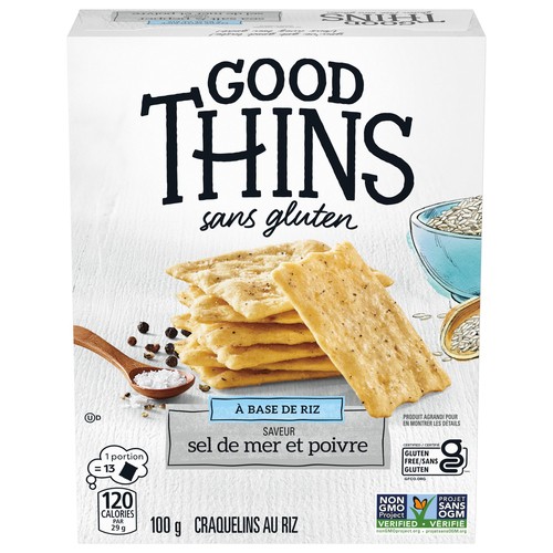 Christie Good Thins Craquelins de riz au sel et au poivre 100 g