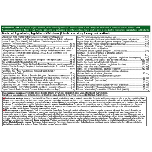 MegaFood Gluten-Free Multivitamin Women Over 40 One Daily Tablets 30 Count