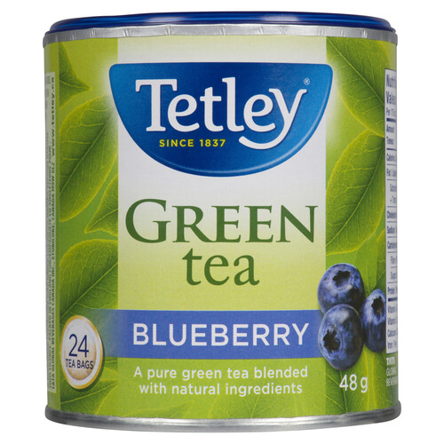 Tetley Green Tea Blueberry 24 Tea Bags 