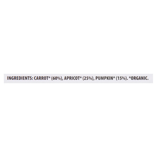 Bioitalia Carrot Apricot Pumpkin Organic Puree 6 x 120 g